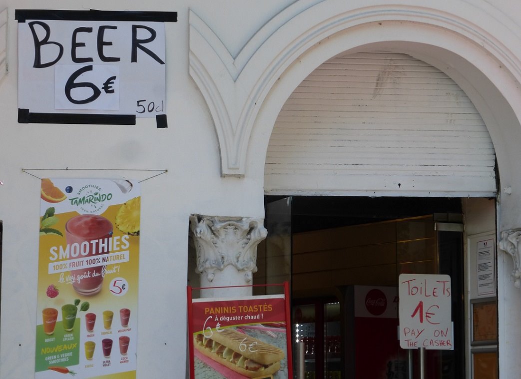 Montmartre hat auch billiges Bier....schluck