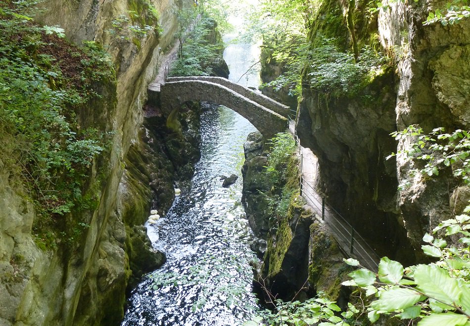 Areuse-Schlucht in der Schweiz
